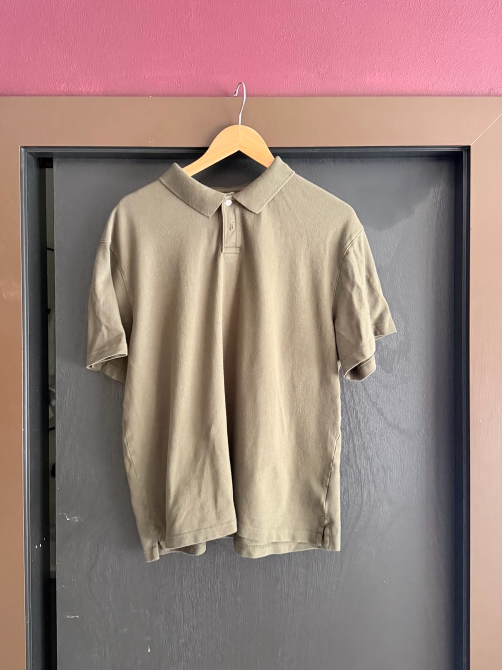 GAP Men's Olive Green Polo Shirt